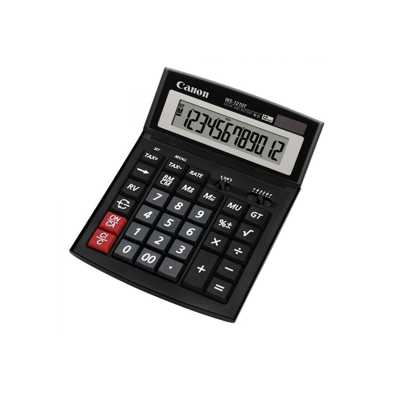 Desktop calculator Canon WS-1210T, 12-digit, black