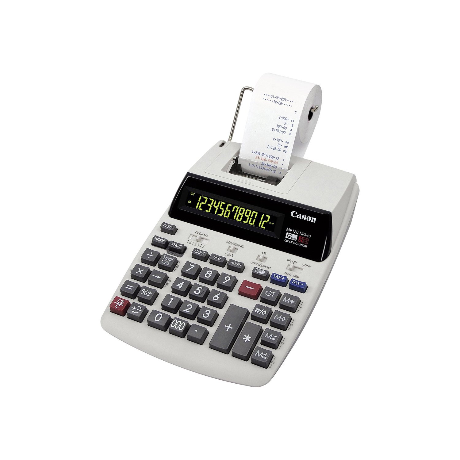Printing calculator Canon MP120-MG, with ribbon, desktop, 12-bit, two-color printing