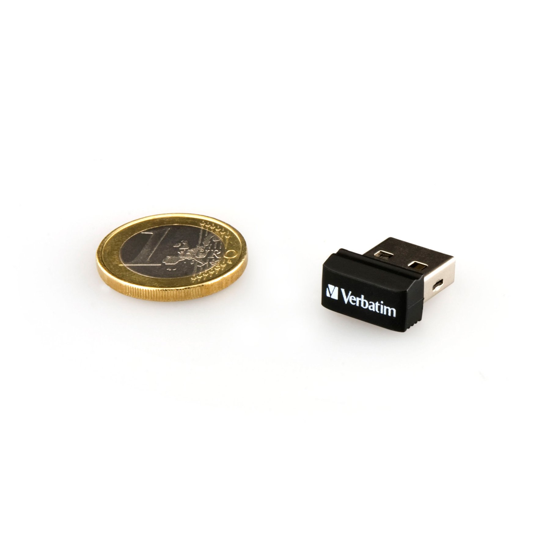 USB flash memory Verbatim Nano, USB 2.0, 16 GB, black