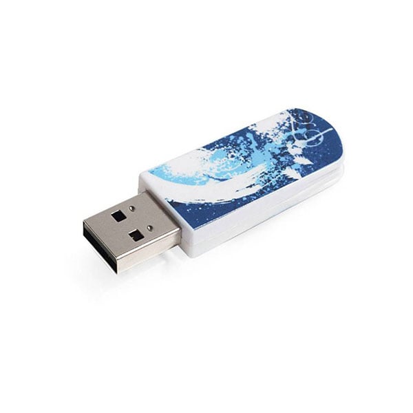 USB flash drive memory stick Verbatim Mini Graffiti, USB 2.0, 32 GB, blue