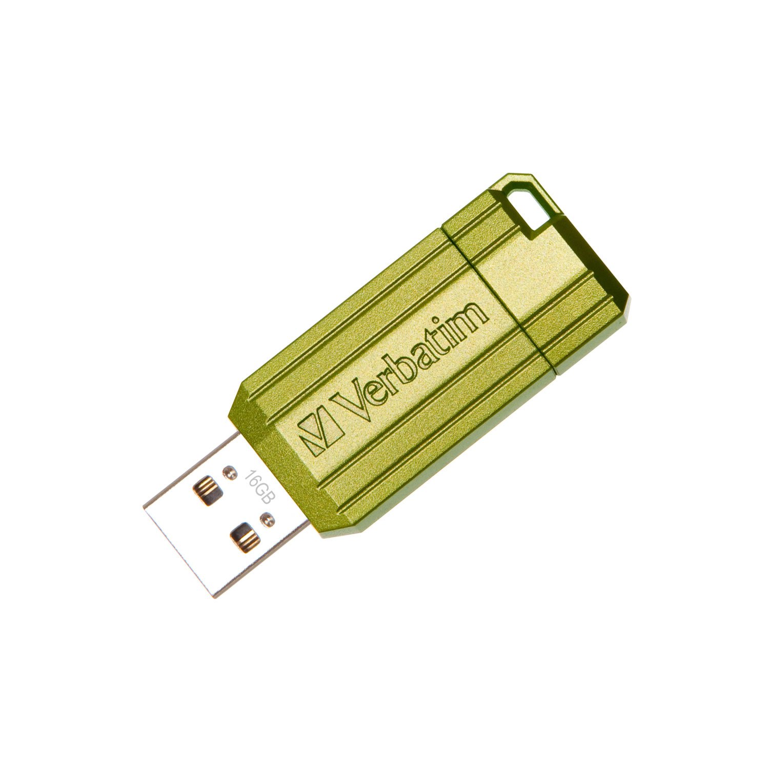 USB Flash Memory Verbatim Pinstripe, USB 2.0, 16 GB, Green