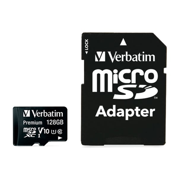 Card Memory Verbatim micro SDXC, 128 GB, with adapter