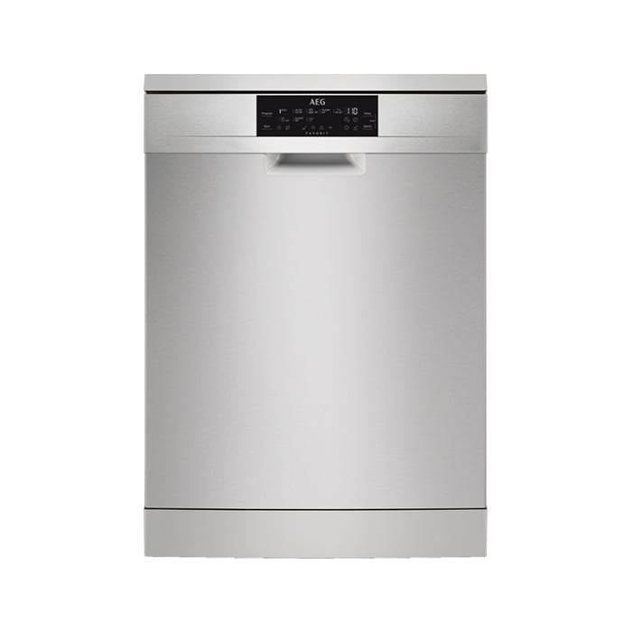 Dishwasher AEG FFB83730PM, for 15 sets, 60 cm, stainless steel, class D