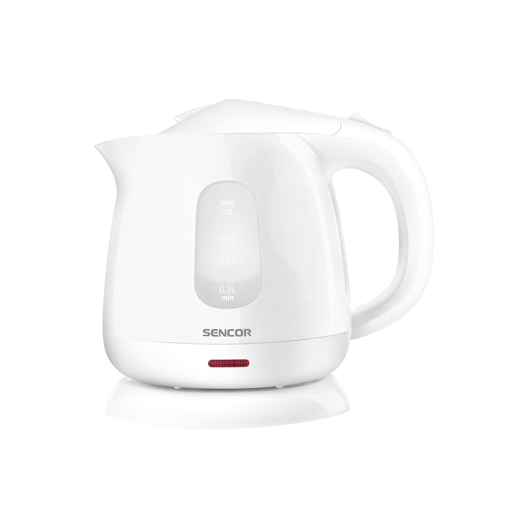 Electric kettle for water Sencor SWK 1010WH, white, 1 L, 1100 W