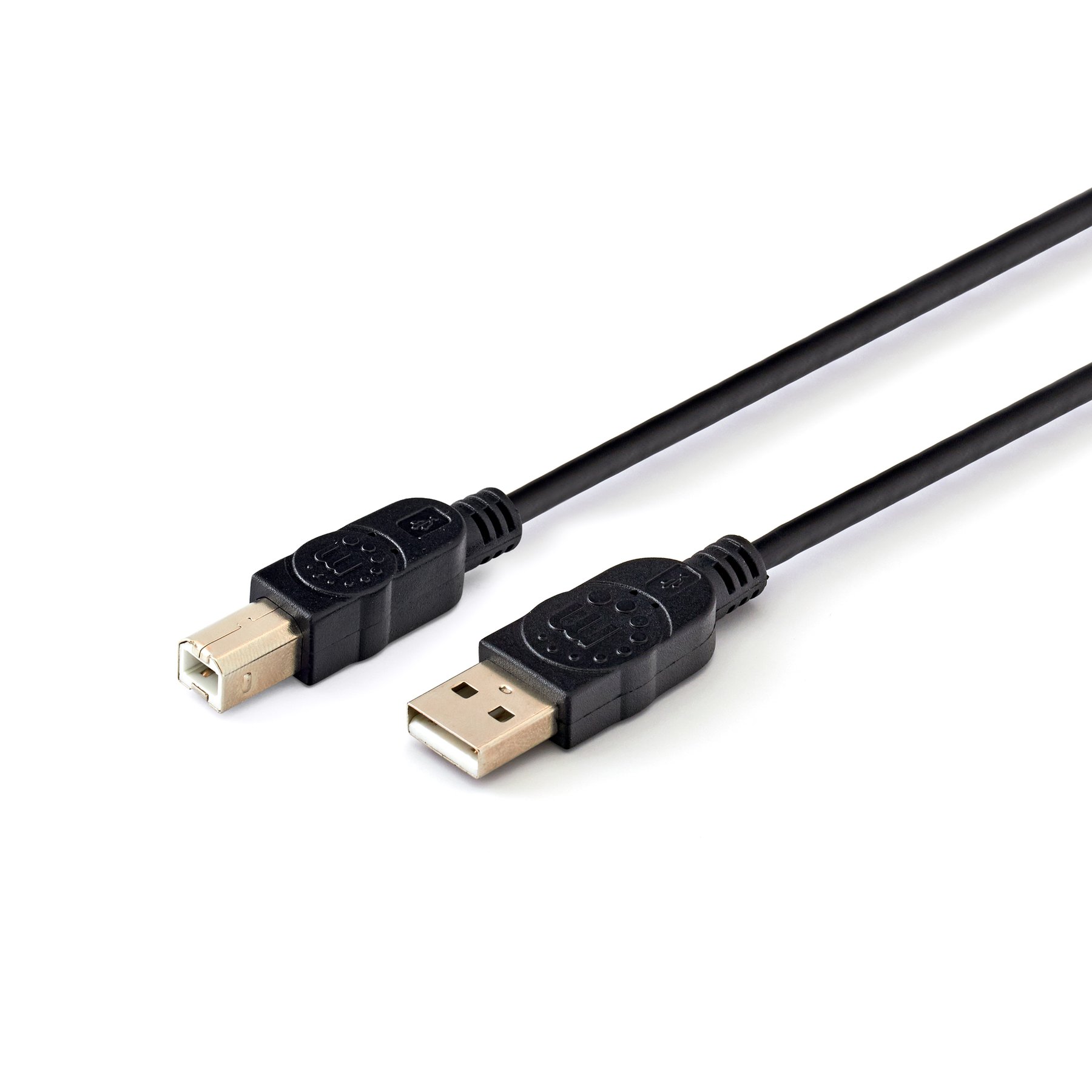 Cable Manhattan, USB 2.0 A Male/USB 2.0 B Male, 3 m, USB Type A, USB Type B