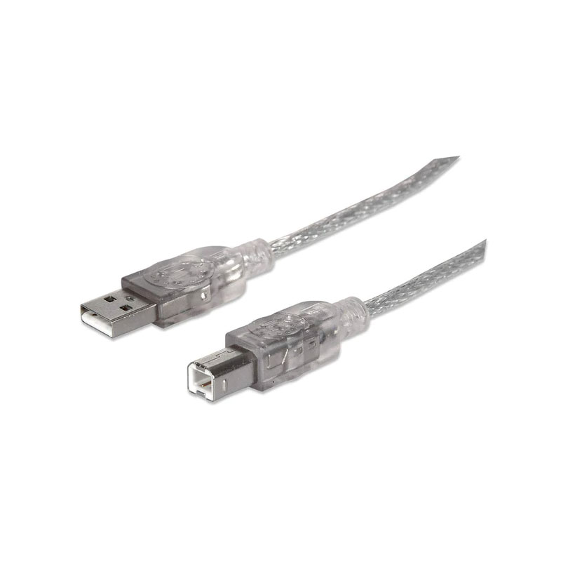 Cable Manhattan, USB 2.0 A Male/USB 2.0 B Male, 5 m, USB Type A, USB Type B