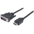Преходник Manhattan HDMI MALE към DVI-D 24+1 MALE, 1.8 m