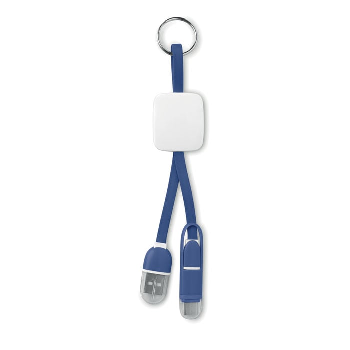 More Than Gifts USB adapter Key ring, USB Type-C / USB micro Type-B, blue