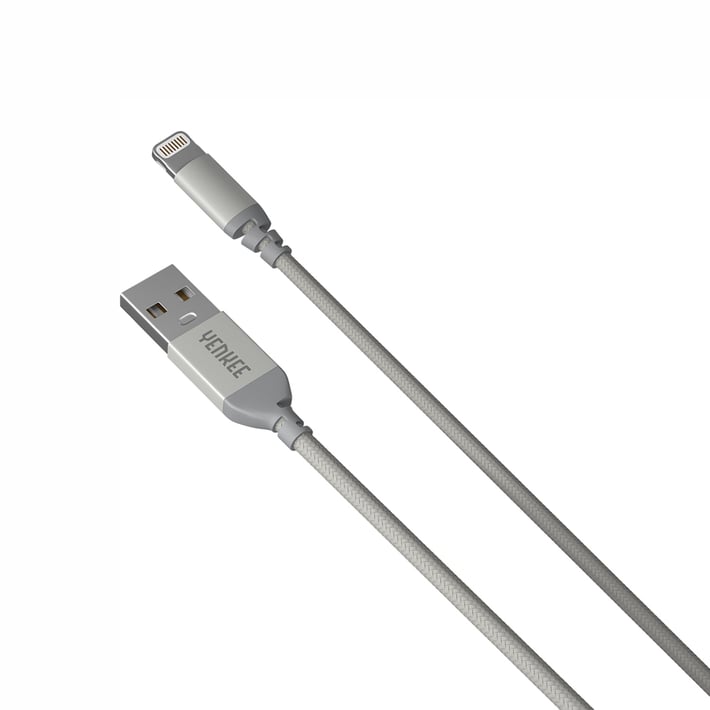 Cable Yenkee 612 SR USB Male to Lightning Male, 2 m, gray