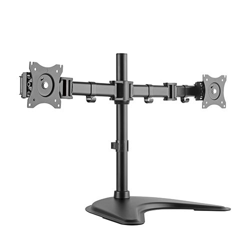Stand for 2 monitors Lumi LDT07-T024, 13'' - 27'', maximum weight 8 kg, black
