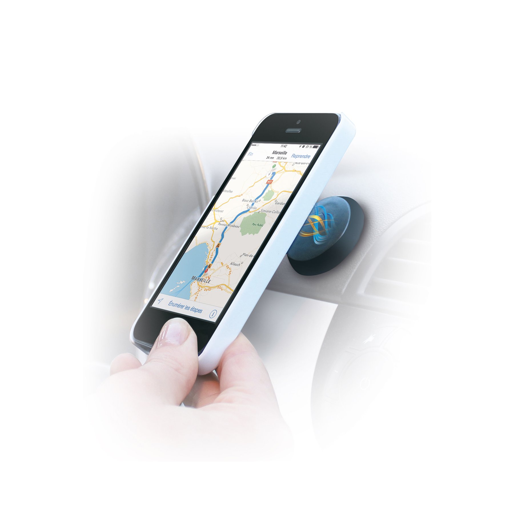 Holder for phone for car TNB, magnetic, with adhesive