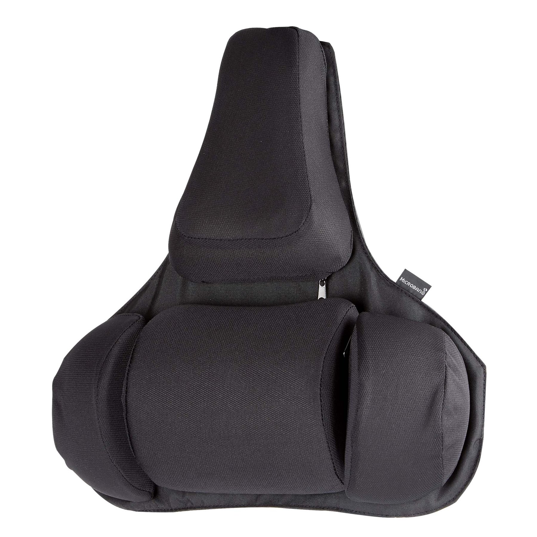Fellowes Lumbar Back Support, three-section, black