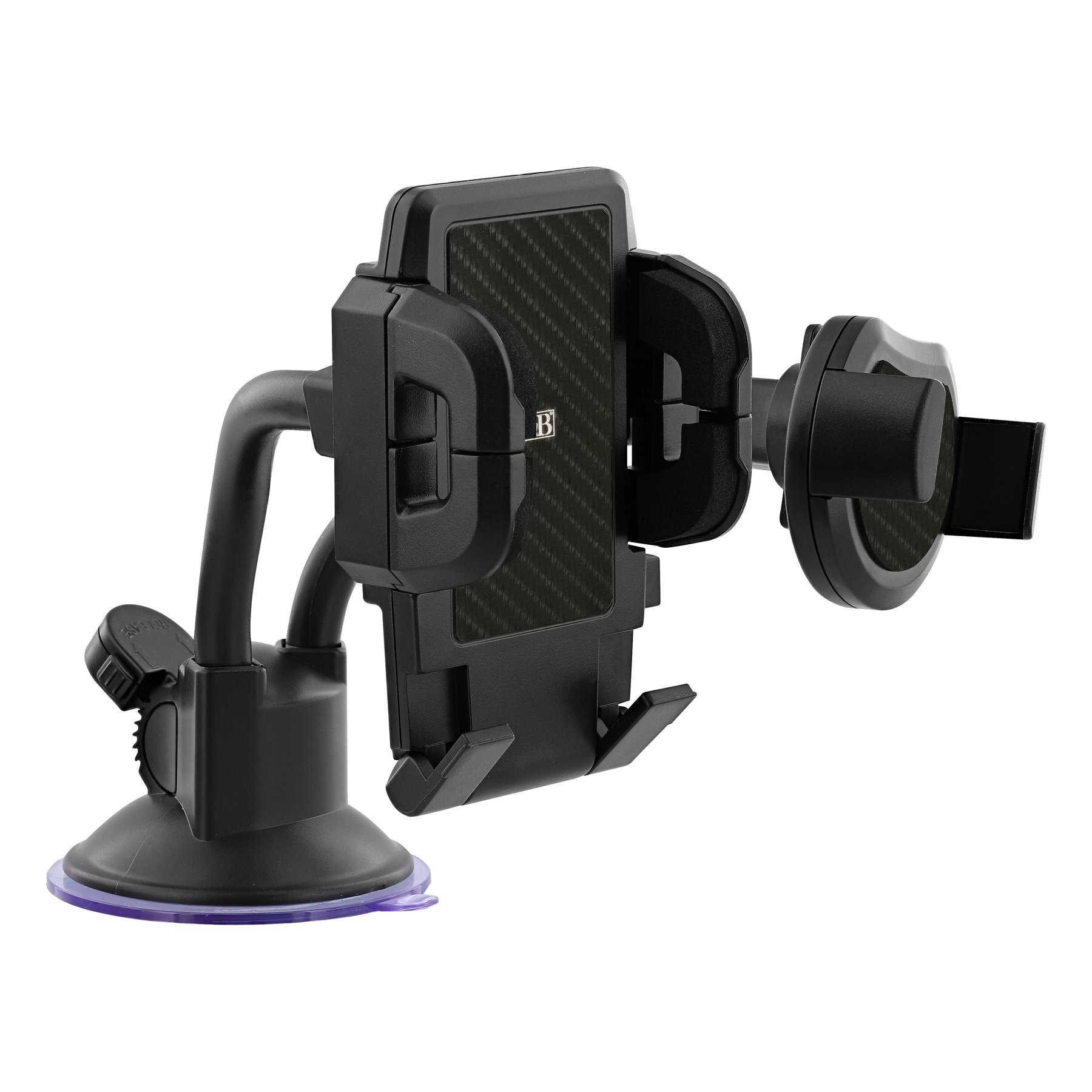 TNB Phone Stand Double Rotating 360 Degrees 7'' Black