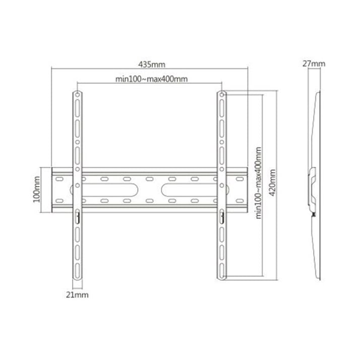 Стойка за телевизор Lumi, 32'' - 55'', до 45 kg