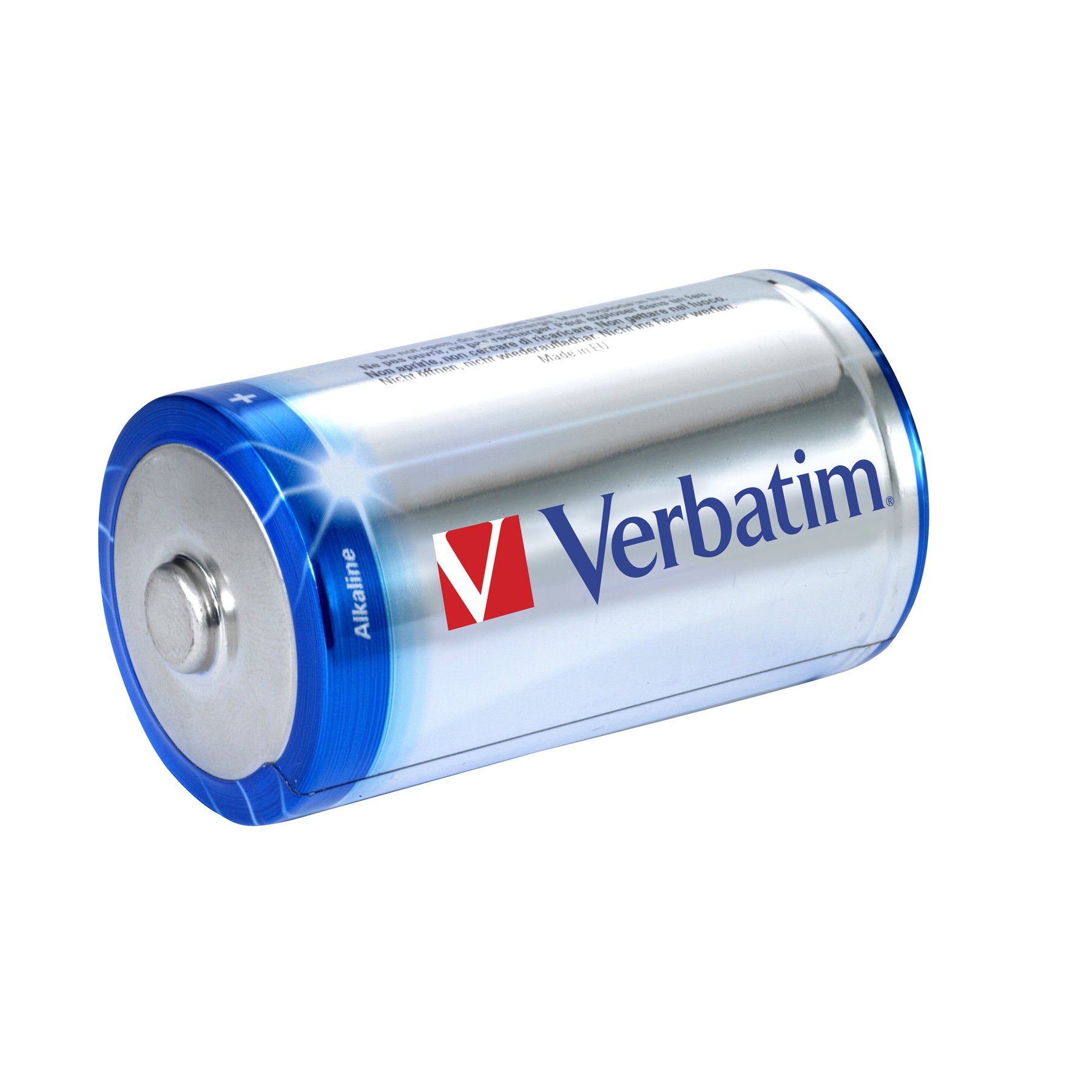 Alkaline battery Verbatim, D, LR20, 1.5 V, 2 count