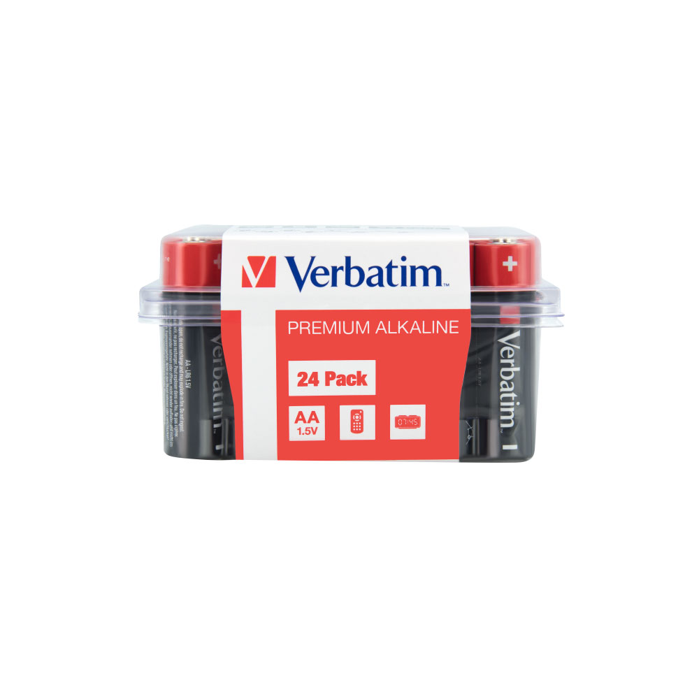 Alkaline battery Verbatim, AA, 1.5 V, 24 count