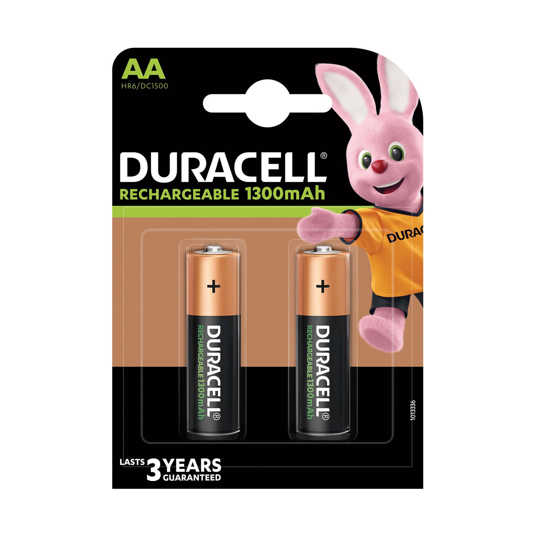 Rechargeable battery Duracell, NiMH, AA, 1300 mAh, 2 counts
