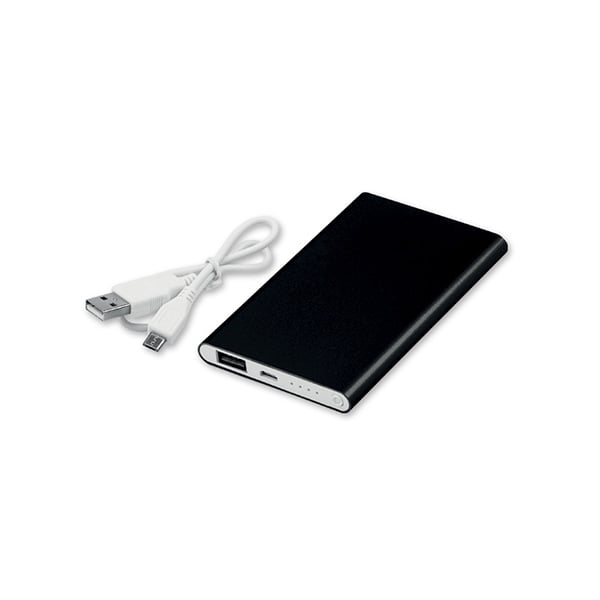 Mobile battery Flatfour, 4000 mAh, black