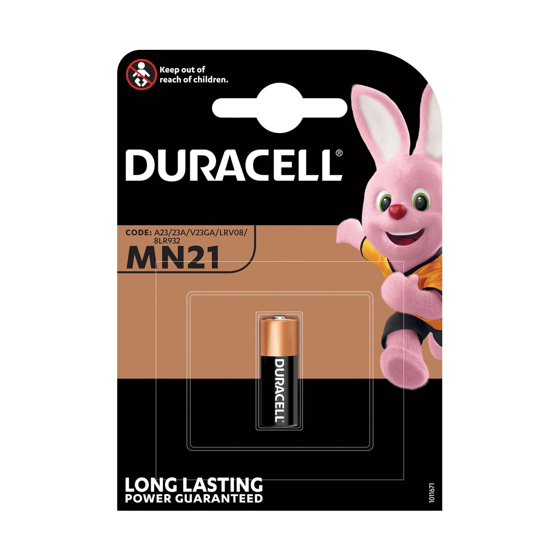 Alkaline battery Duracell, A23, MN21, LRV08, 12 V, AAA, Lr03