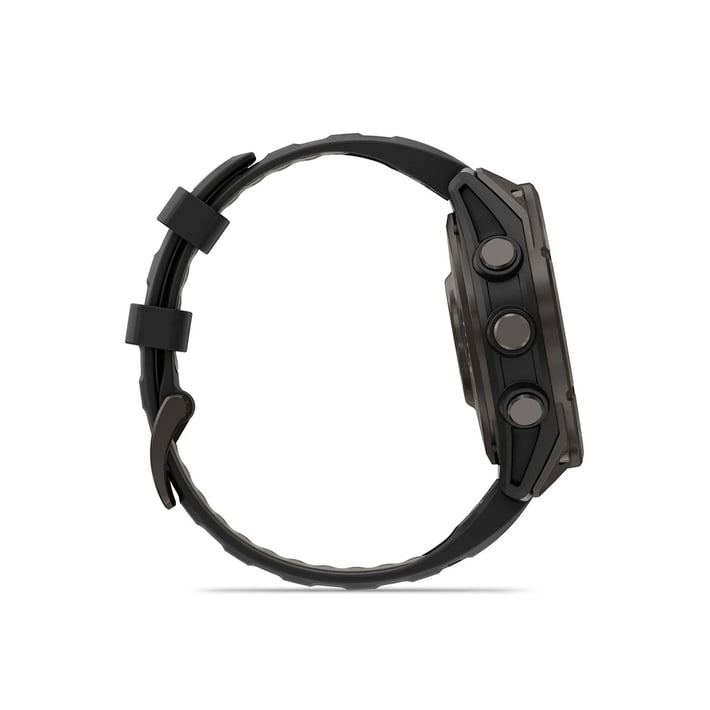 Смарт часовник Garmin Fenix 8, 1.4'', 47 mm, сиво-черен