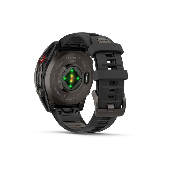 Смарт часовник Garmin Fenix 8, 1.4'', 47 mm, сиво-черен