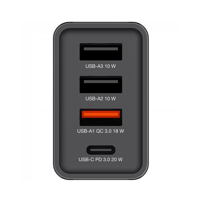 Адаптер Verbatim, 4 порта 3хUSB Type-A, 1xUSB Type-C, 30 W