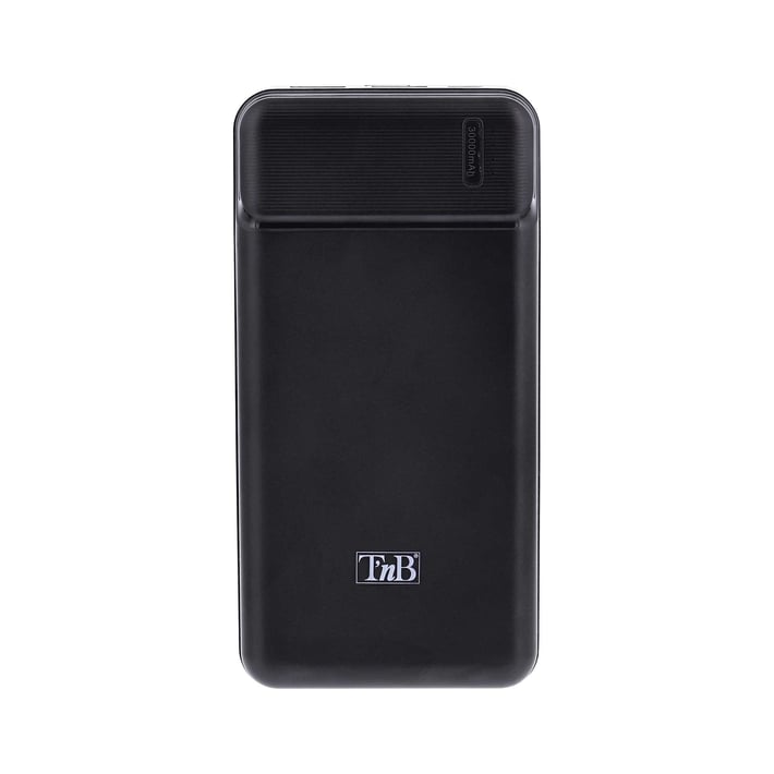 Външна батерия TNB, 30 000 mAh, Micro USB, черна