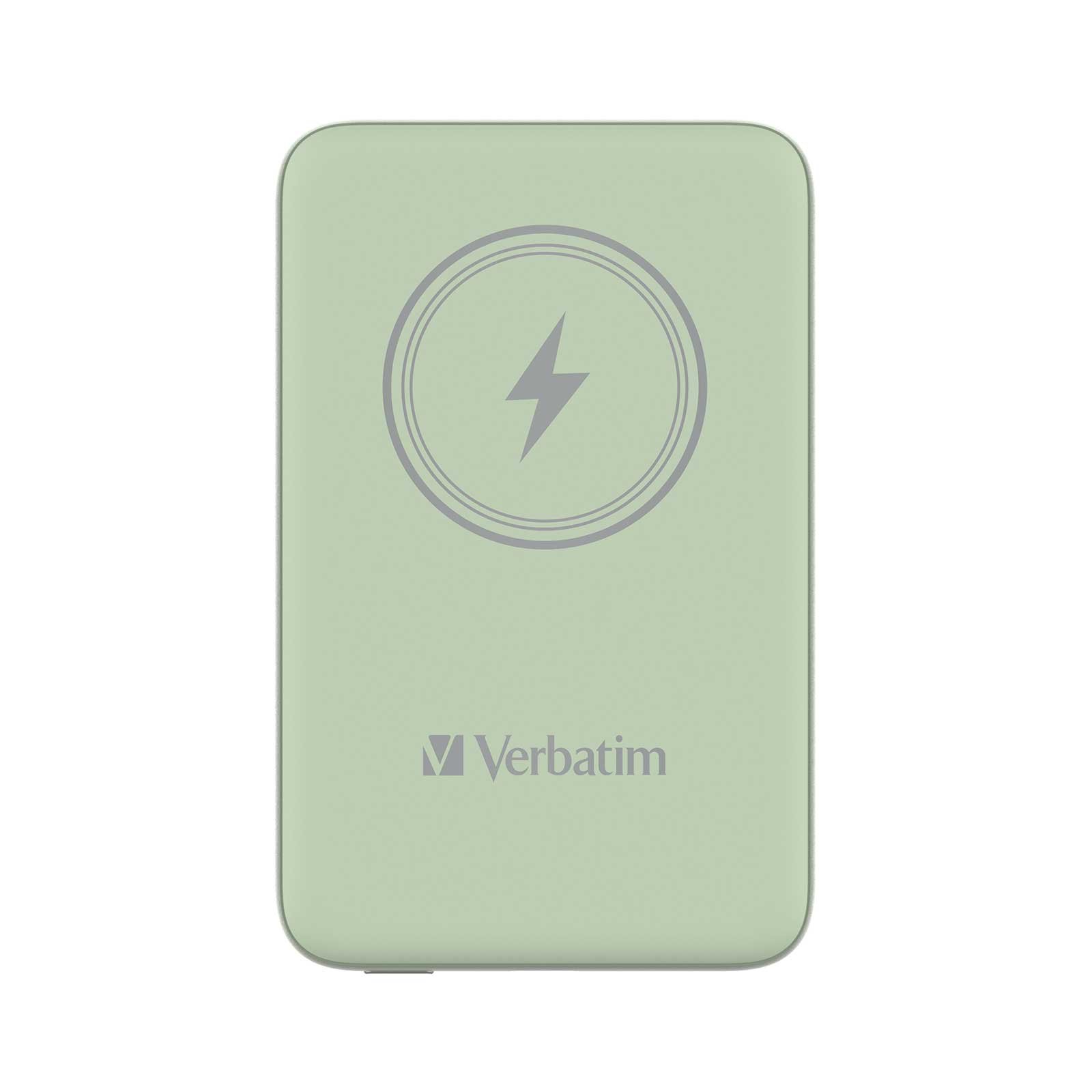 External battery Verbatim Charge 'n' Go, magnetic, 10000 mAh, USB Type-C, green