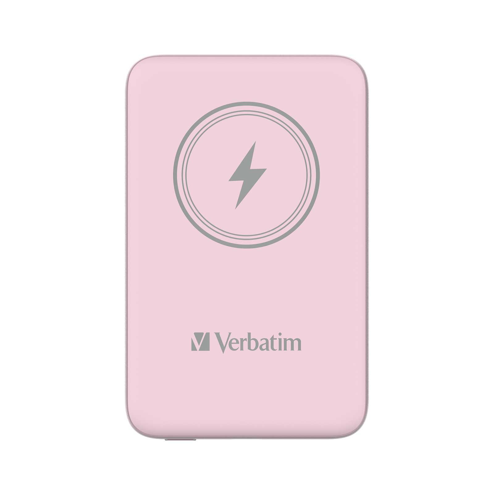 External battery Verbatim Charge 'n' Go, magnetic, 10000 mAh, USB Type-C, pink