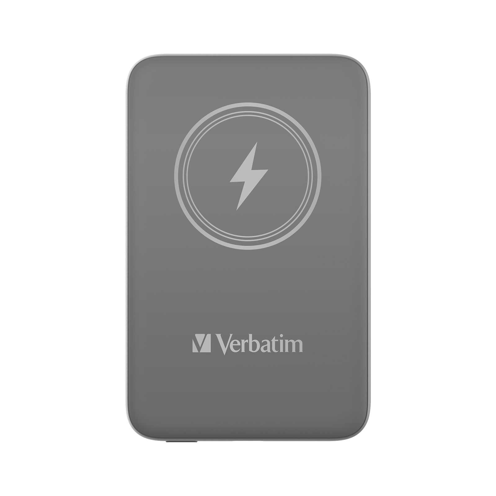 External battery Verbatim Charge 'n' Go, magnetic, 10000 mAh, USB Type-C, gray