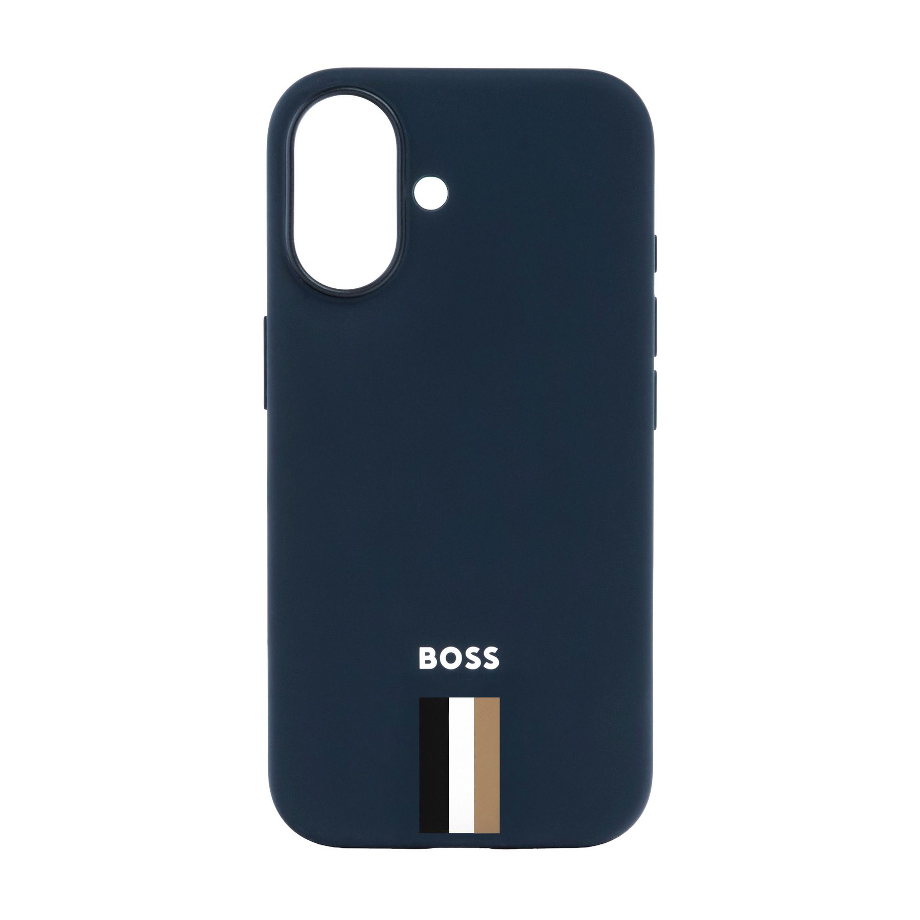Hugo Boss Phone case Iconic, for iPhone 16, dark blue