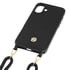 Hugo Boss Phone case, for iPhone 16 Plus, with strap, black-gold