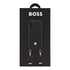 Hugo Boss Phone case, for iPhone 16 Plus, with strap, black-gold