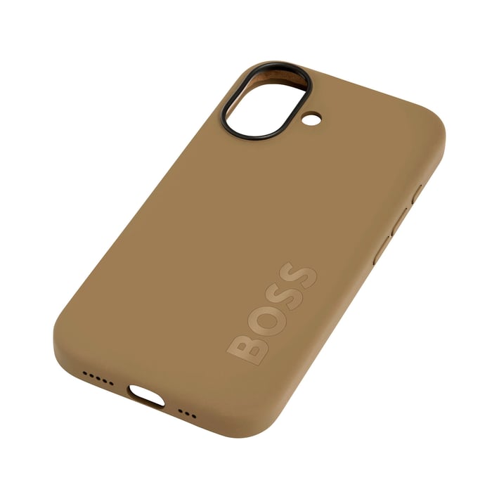 Hugo Boss Калъф за телефон, за iPhone 16, карамел