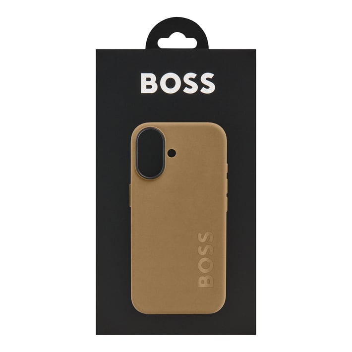 Hugo Boss Калъф за телефон, за iPhone 16, карамел