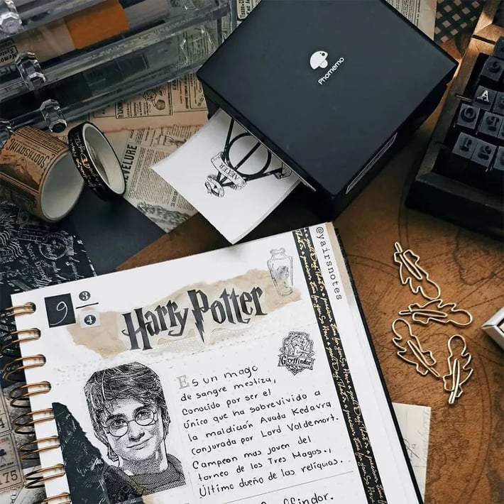 Принтер Phomemo M02-BK, преносим, мини, без мастило, максимална широчина на етикета 53 mm, черен