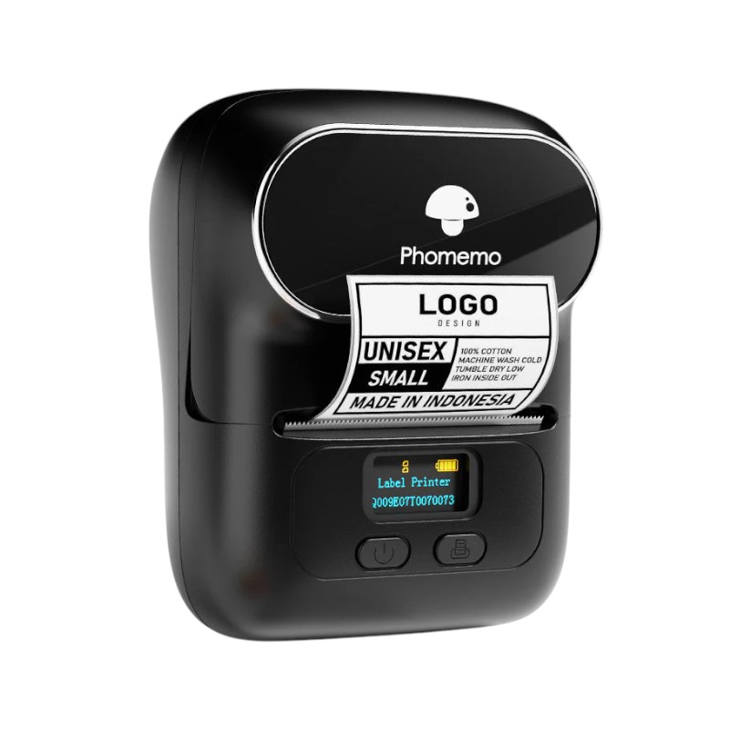 Printer Phomemo M110-BK, mini, without ink, maximum width of label 50 mm, black