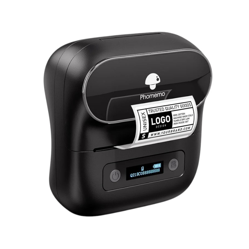 Printer Phomemo M220-BK, mini, without ink, maximum width of label 75 mm, black
