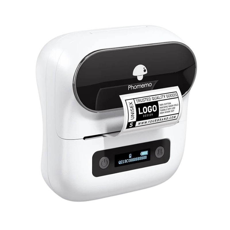Printer Phomemo M220-WH, mini, without ink, maximum width of label 75 mm, white