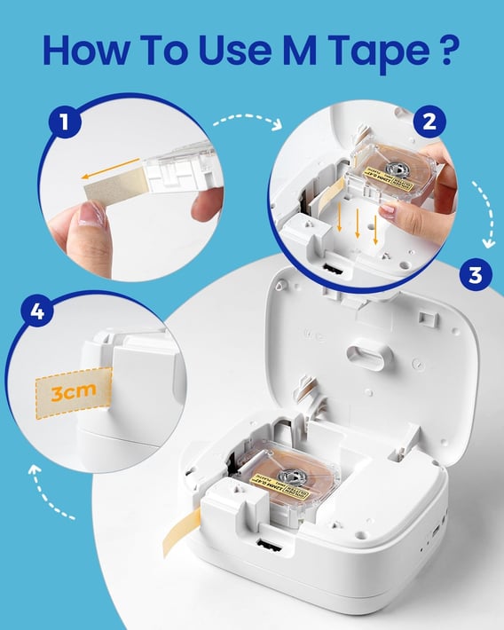 Принтер за етикети Phomemo M950-WH-EN-B