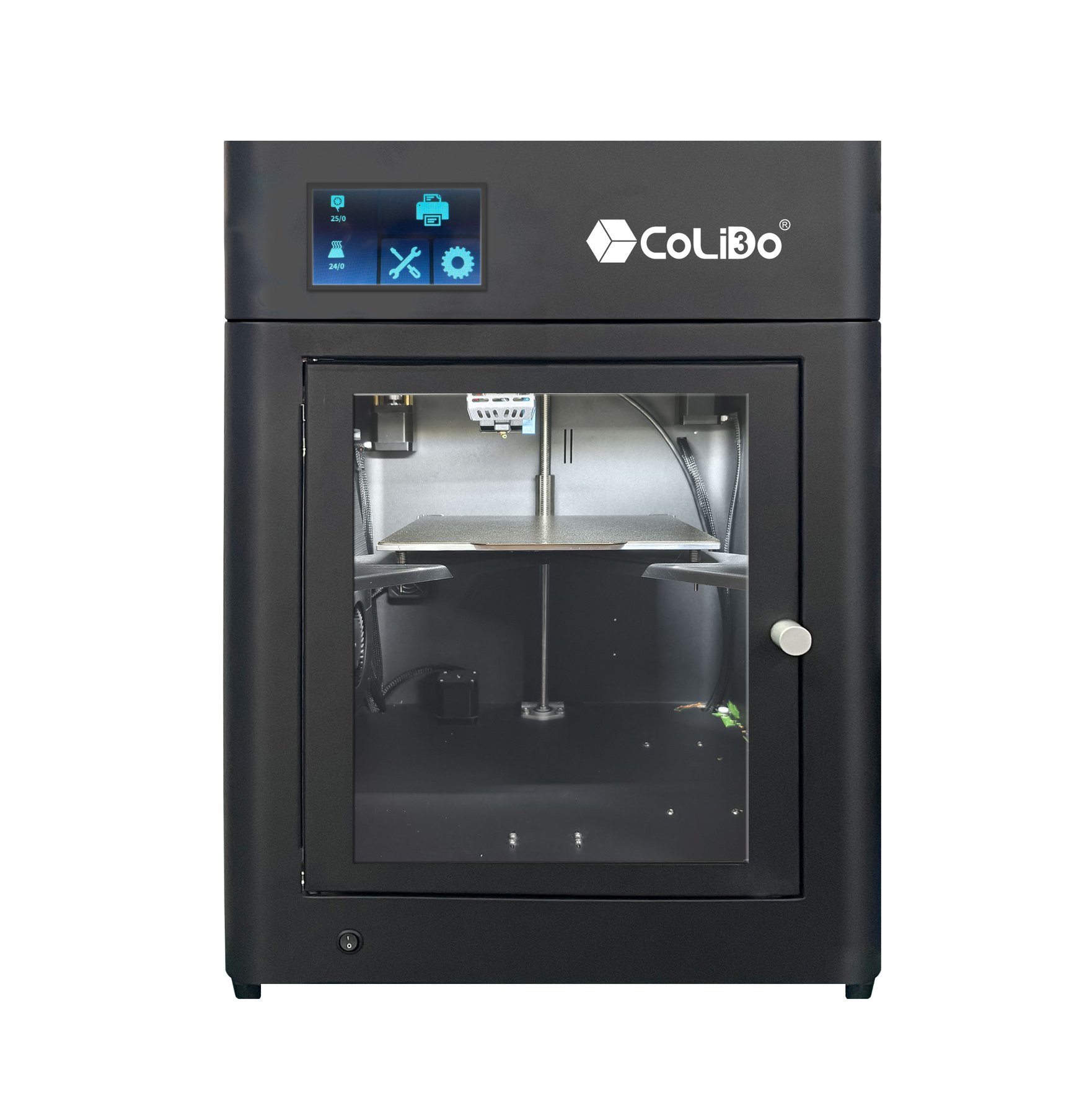 Printer Colido 3D SR1, FDM, maximum Hot Bed temperature 120 °C, diameter of filament 1.75 mm, diameter of nozzle 0.4 mm, STL/OBJ/GCODE, 22 kg