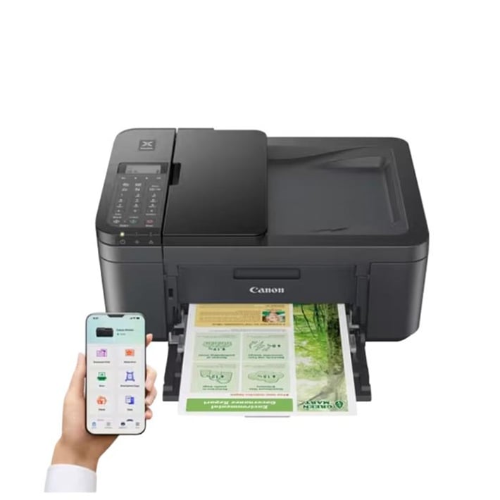 Мастиленоструйно мултифункционално устройство Canon Pixma TR4755i, 4 в 1, А4, Wi-Fi, черно