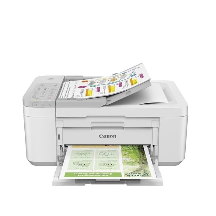 Мастиленоструйно мултифункционално устройство Canon Pixma TR4756i, 4 в 1, А4, Wi-Fi, бяло