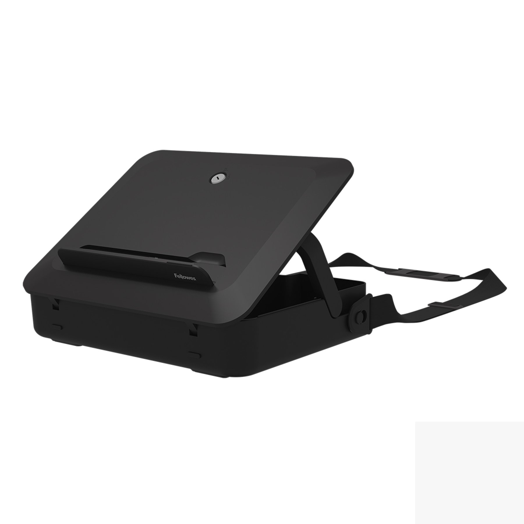 Stand Fellowes and suitcase for laptop Breyta, 2 in 1, black