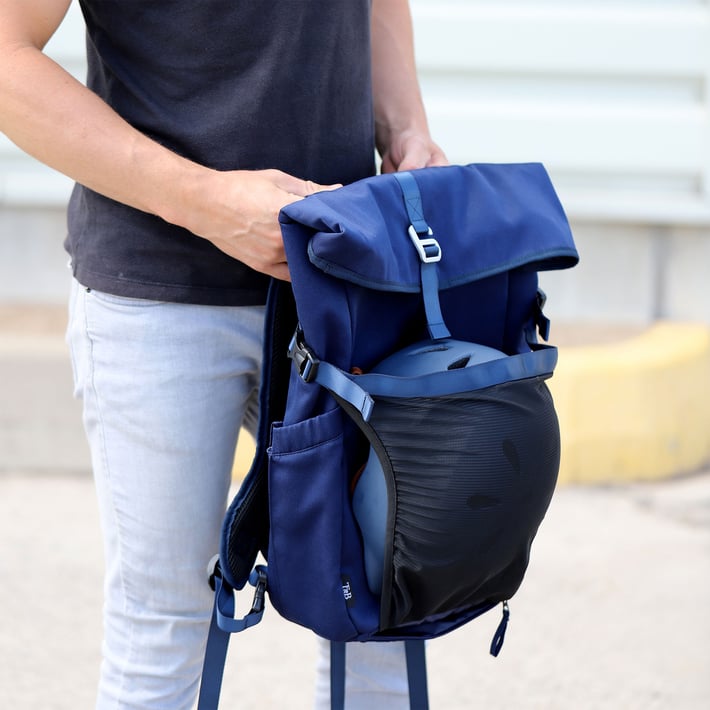 Раница за лаптоп TNB Urban Retro, 15.6'', 15 L, синя