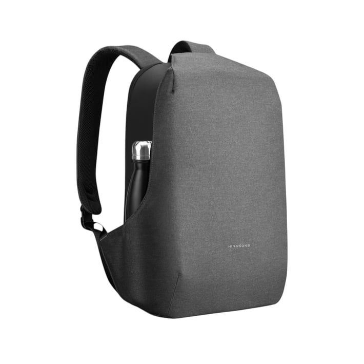 Раница за лаптоп Kingsons Shadow Pro, 15.6'', водоустойчив полиестер/PVC покритие, 20 L, черна