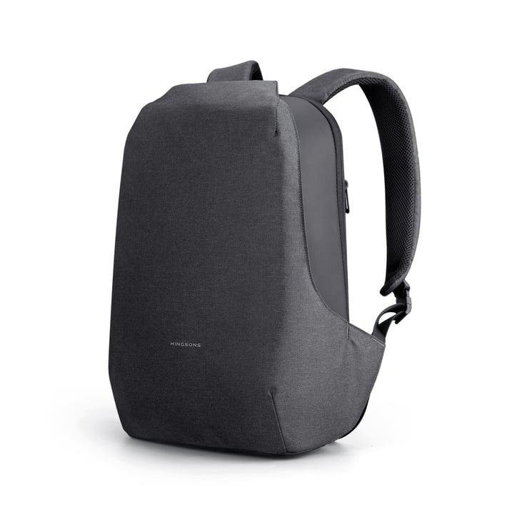 Раница за лаптоп Kingsons Shadow Pro, 15.6'', водоустойчив полиестер/PVC покритие, 20 L, черна