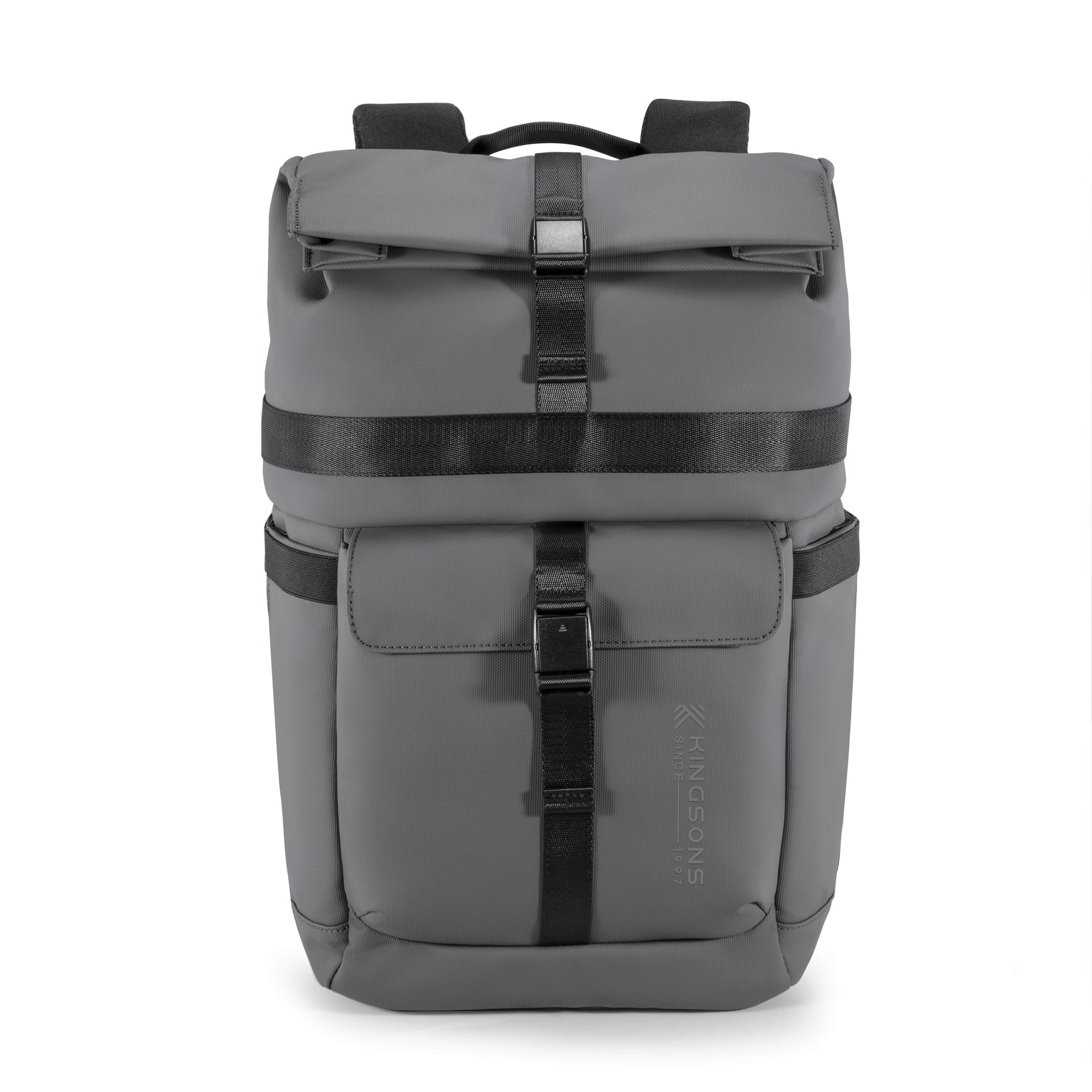 Backpack for laptop Kingsons Nomad X, 15.6'', waterproof polyester/PVC coating, 20 L, dark gray