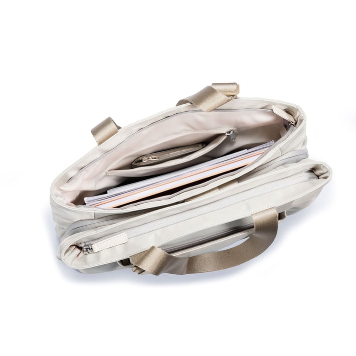 Kingsons Aura Laptop Bag, women’s, 15.6", beige