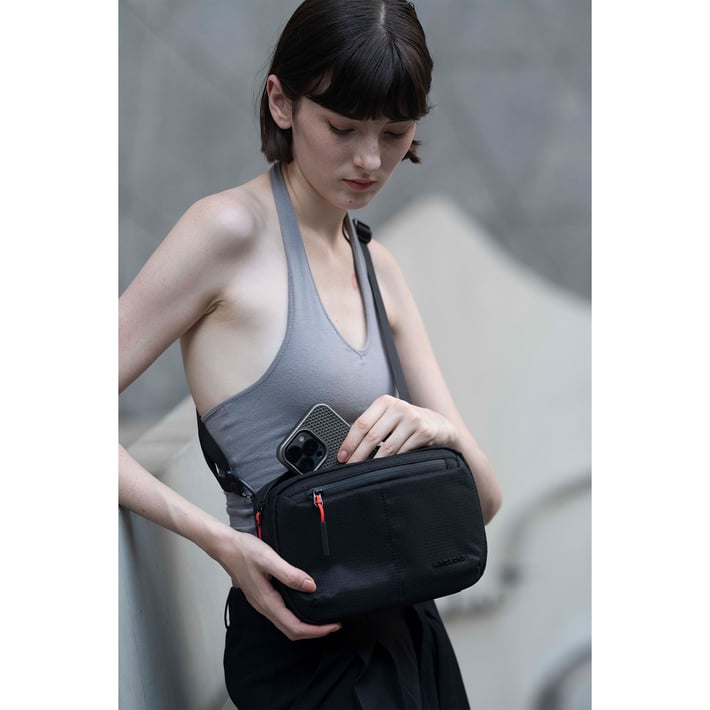 Kingsons Trackguard Shoulder Bag, black